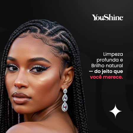 Shampoo Para Tranças Minha Trança Minha Vida 300mL YouShine Box Braid Baby Hair Nagô Boxeadora