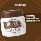 Combo Tonalizante Máscara + Shampoo Super Color YouShine 300ml Efeito Natural Cobre Cabelos Brancos
