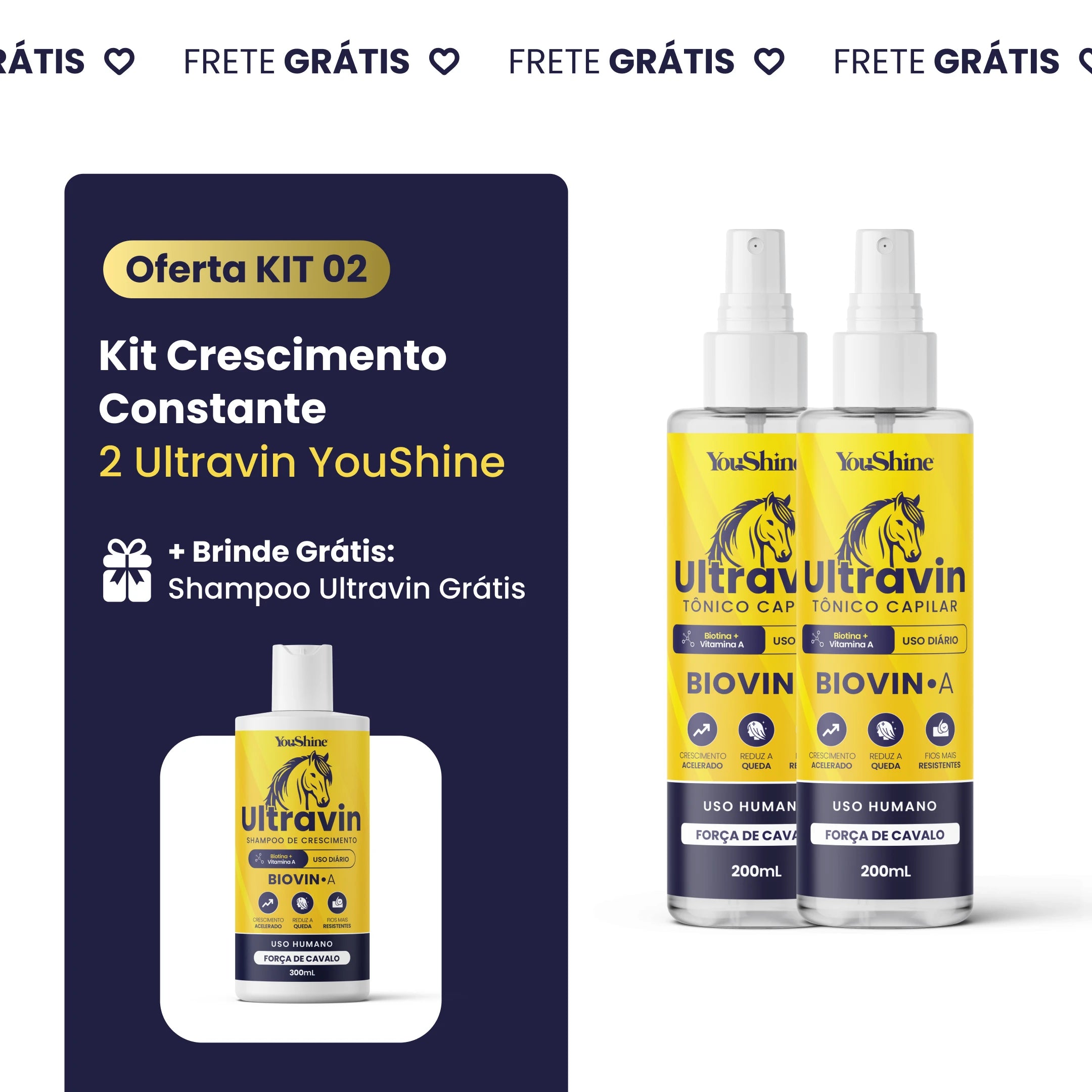 Tônico Ultravin Crescimento Acelerado