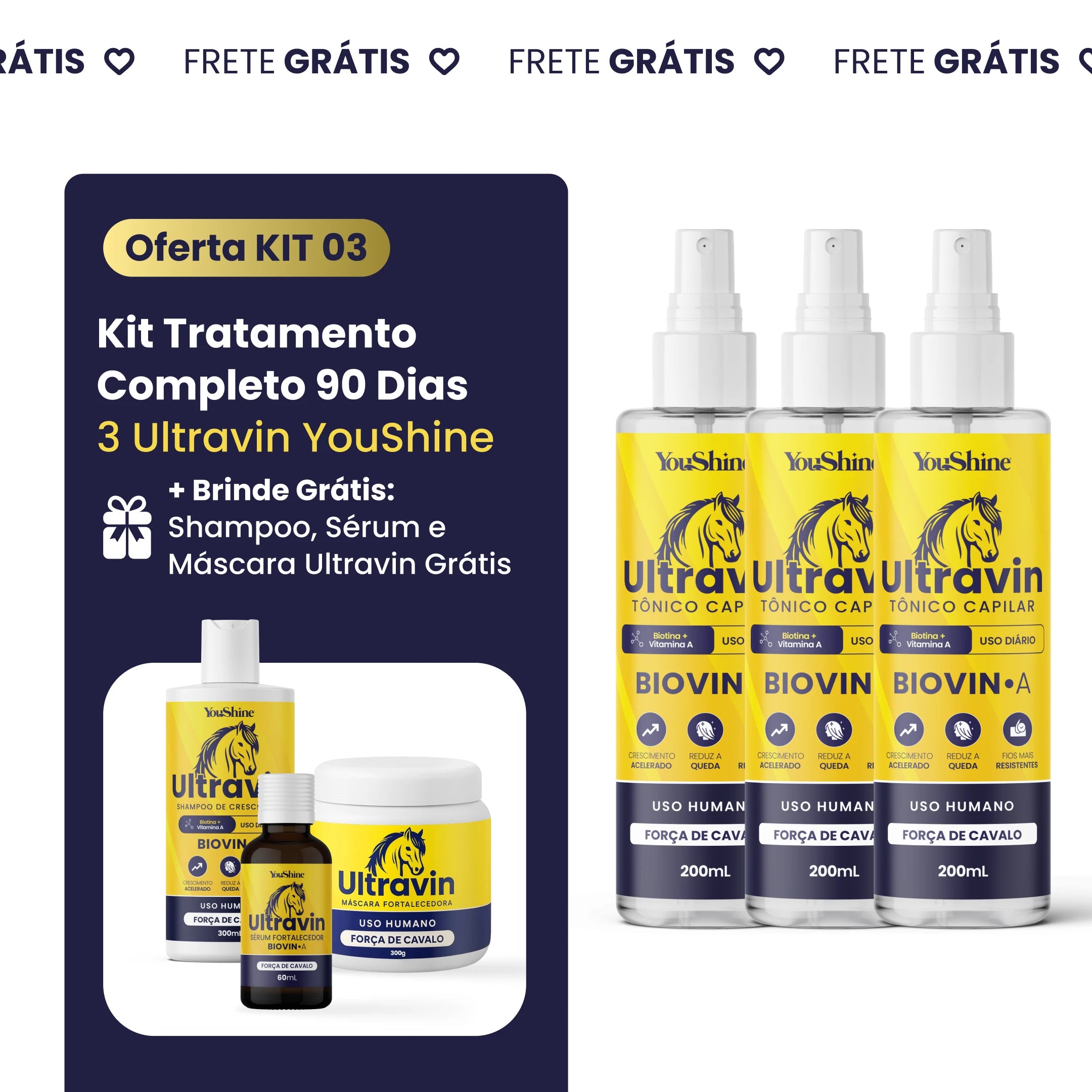 Tônico Ultravin Crescimento Acelerado