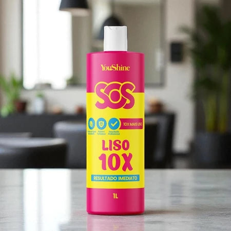 Progressiva Liso 10x SOS YouShine 1L Super Brilho Imediato Escova Resultado Profissional