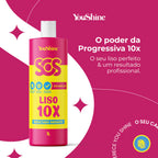 Progressiva Liso 10x SOS YouShine 1L Super Brilho Imediato Escova Resultado Profissional