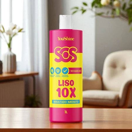 Progressiva Liso 10x SOS YouShine 1L Super Brilho Imediato Escova Resultado Profissional