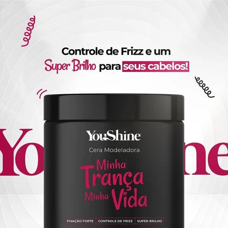 Cera Modeladora de Tranças Baby Hair Box Braid Nagô Boxeadora Profissional YouShine 500g