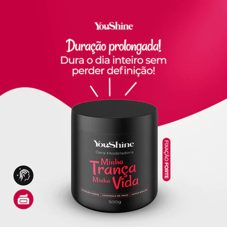 Cera Modeladora de Tranças Baby Hair Box Braid Nagô Boxeadora Profissional YouShine 500g