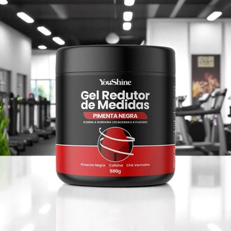 Gel Redutor de Medidas Pimenta Negra YouShine 500g Elimina Gordura Localizada Flacidez e Celulites