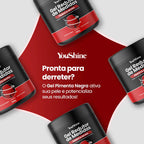 Gel Redutor de Medidas Pimenta Negra YouShine 500g Elimina Gordura Localizada Flacidez e Celulites
