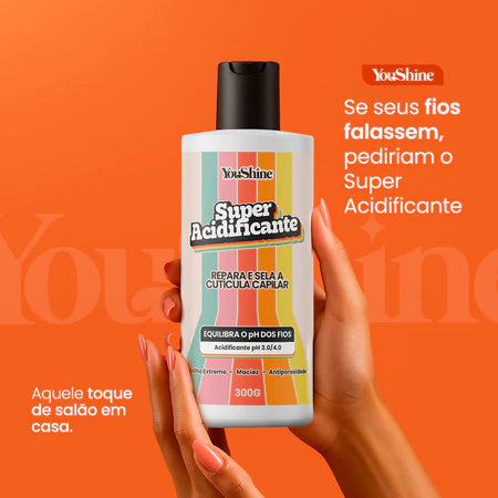 Super Acidificante Controle de pH YouShine 300g Máscara Capilar Cabelos Mais Fortes