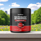 Gel Redutor de Medidas Pimenta Negra YouShine 500g Elimina Gordura Localizada Flacidez e Celulites