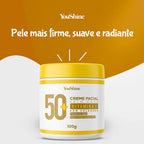 Creme Rosto 50+ Para Rugas Skin Care com Colágeno e Vitamina E Facial Antissinais YouShine 100g