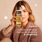 Protetor Térmico Collagen Power 10 em 1 Spray 500mL YouShine Defrizante Finalizador Capilar