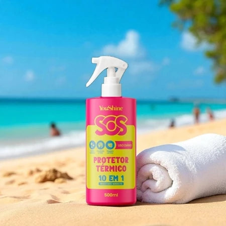 Protetor Termico 10 em 1 Spray SOS YouShine Defrizante Anti Frizz Capilar 500mL