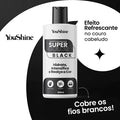 Shampoo Tonalizante Cabelos Brancos Escurecedor Efeito Natural Super Color YouShine 300ml