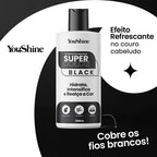 Shampoo Tonalizante Cabelos Brancos Escurecedor Efeito Natural Super Color YouShine 300ml