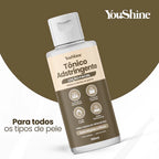 Tônico Adstringente Facial Limpeza de Pele YouShine 100ml Loção Fecha os Poros e Controla Oleosidade