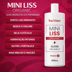Progressiva MiniLiss Gloss Liso Imediato YouShine 200ml Escova Selagem Mais Econômica do Brasil