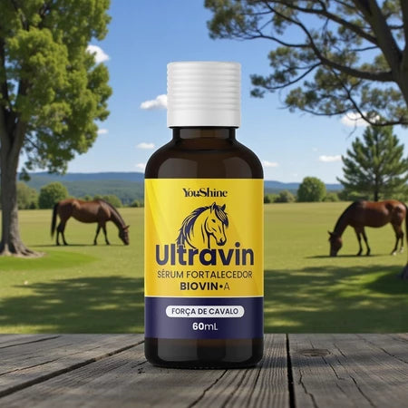 Sérum Crescimento Capilar Acelerado Antiqueda Força de Cavalo Ultravin YouShine 60ml Biovin-A