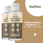Tônico Adstringente Facial Limpeza de Pele YouShine 100ml Loção Fecha os Poros e Controla Oleosidade