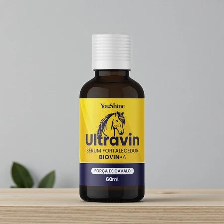 Sérum Crescimento Capilar Acelerado Antiqueda Força de Cavalo Ultravin YouShine 60ml Biovin-A